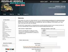 Tablet Screenshot of douglasmodels.com